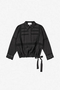 Munthe - Ferdie Top Blouse - black - blouses - clothing