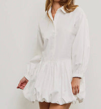 Mustard Seed - Button Down Balloon Dress