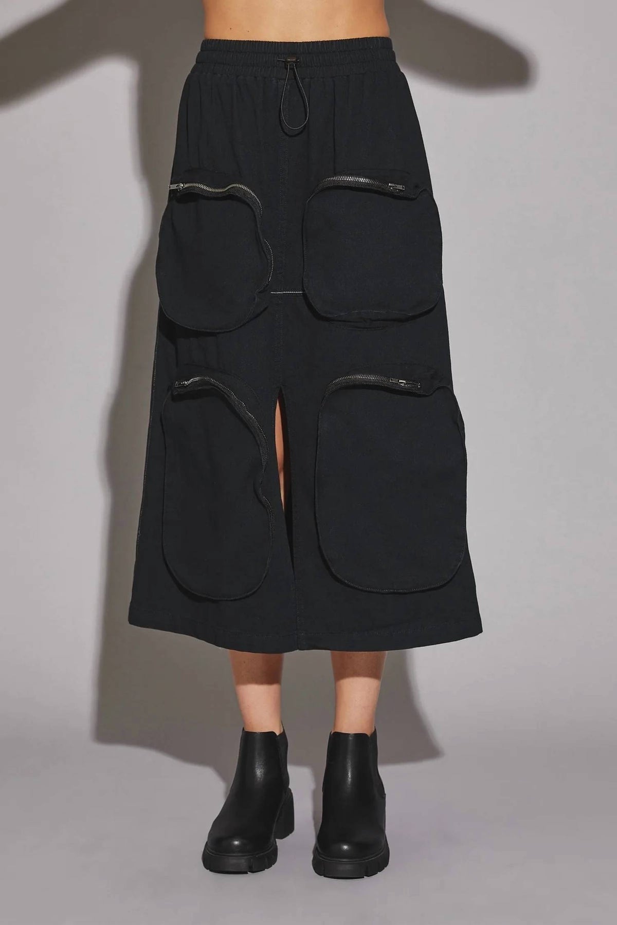 Mustard Seed - Cargo Midi Skirt