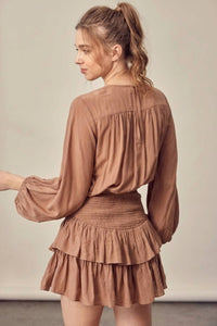 Mustard Seed - Don’t Get It Twisted Ruffle Romper