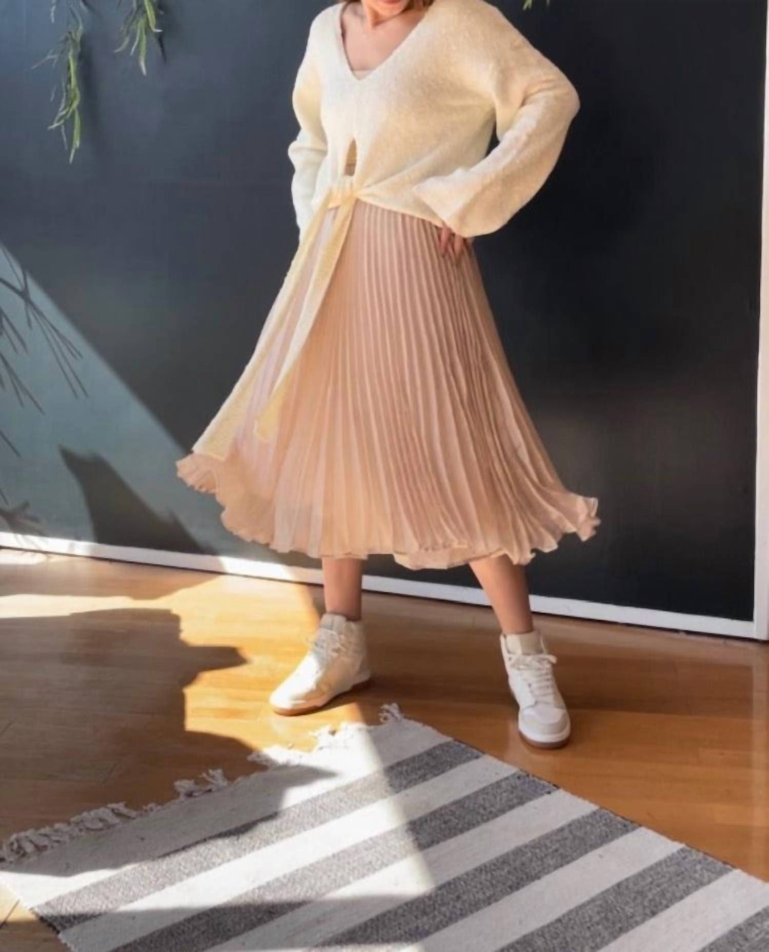 Mustard Seed - Jenean Skirt - beige - clothing - knee - length - skirts