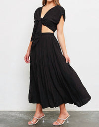 Mustard Seed - NOMAD MAXI SKIRT - black - clothing - long - skirts