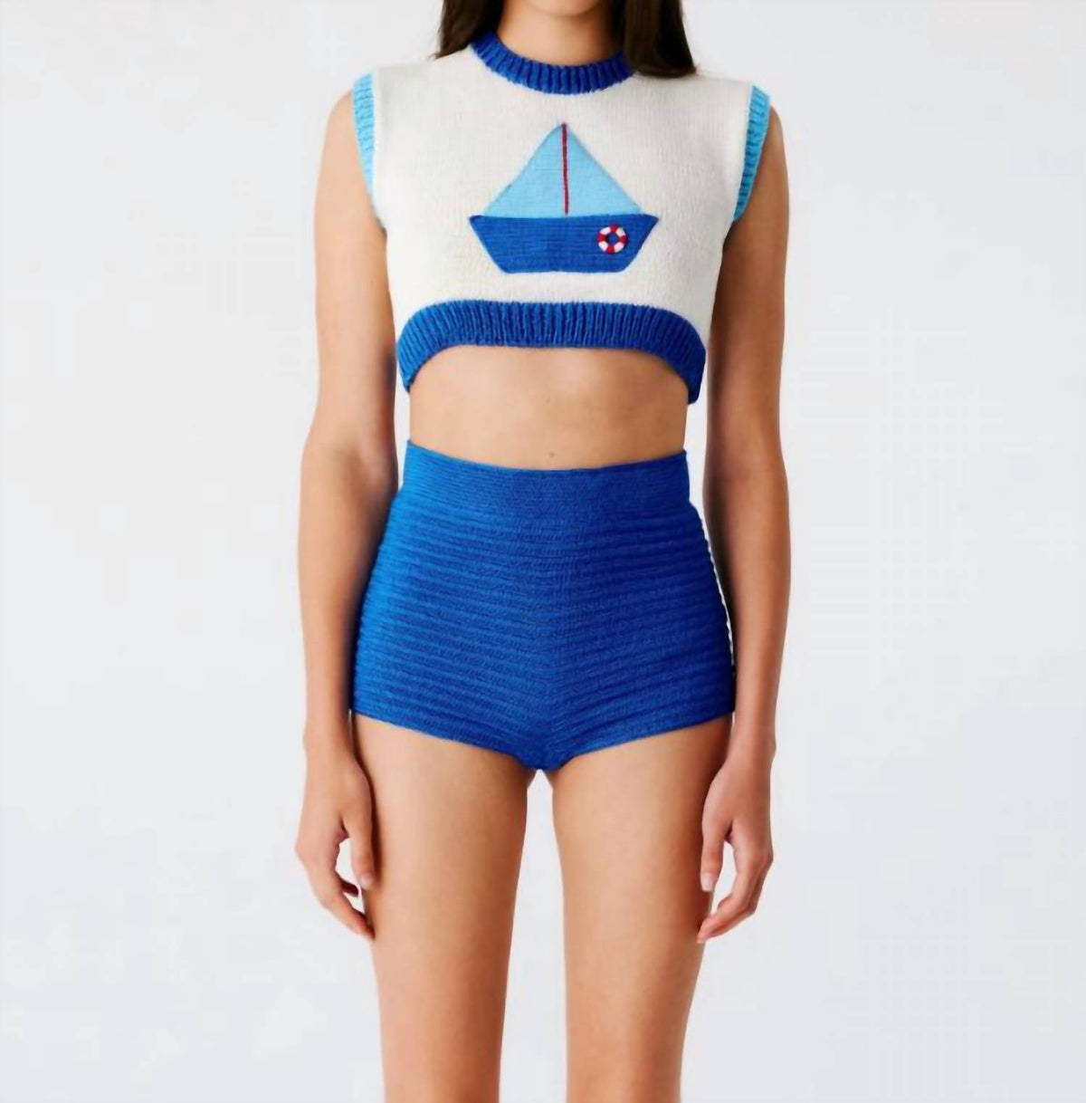My Beachy Side - Bateau Hand Crochet Crop Top