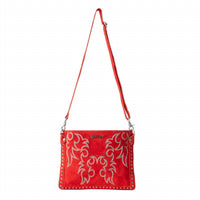 Myra - Women's Texas Rose Embroidered Leather Bag
