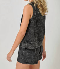 Mystree - Bowie Sleeveless Terry Top