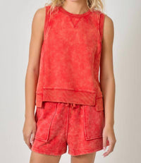 Mystree - Bowie Sleeveless Terry Top
