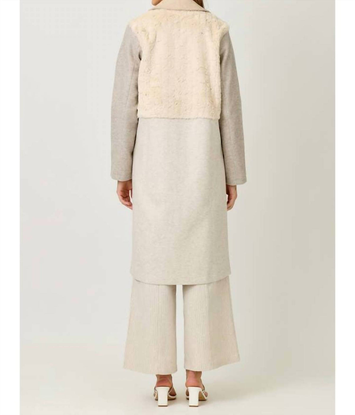 Mystree - Color Block Long Coat