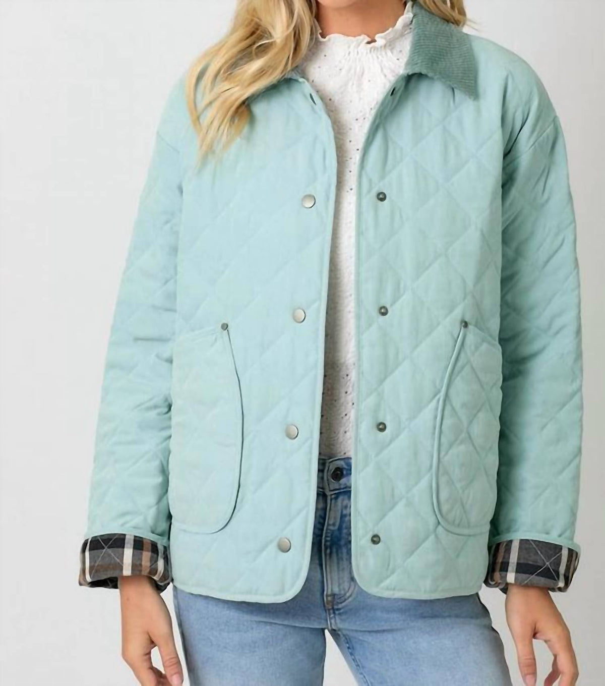 Mystree - Contrast Quilted Jacket