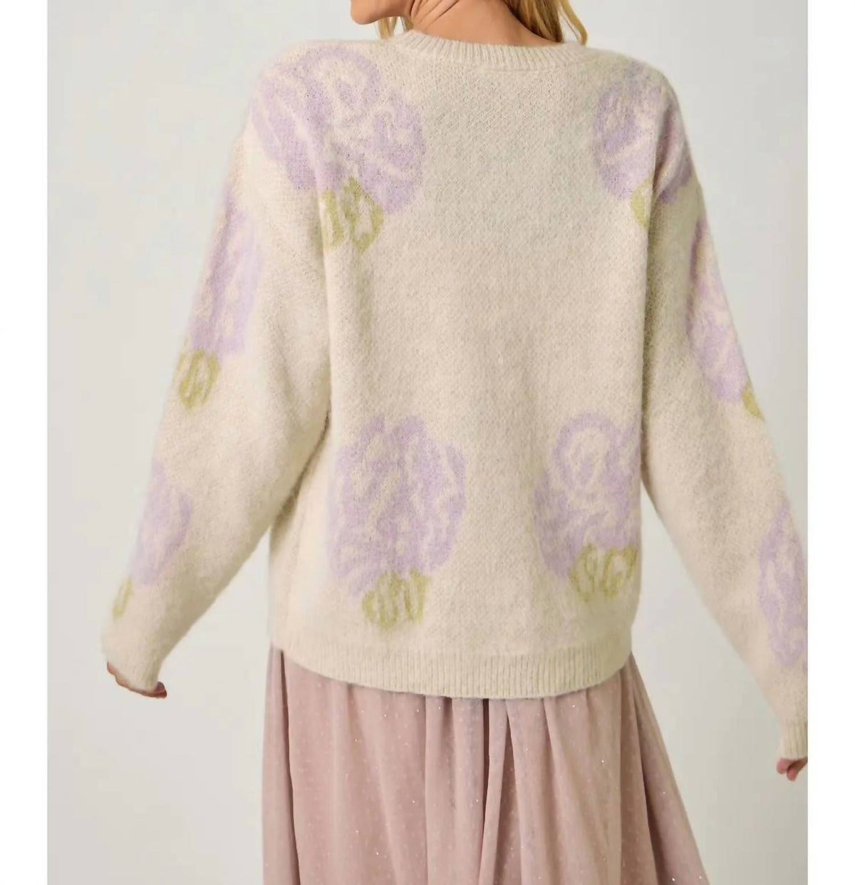 Mystree - Floral Pullover Sweater