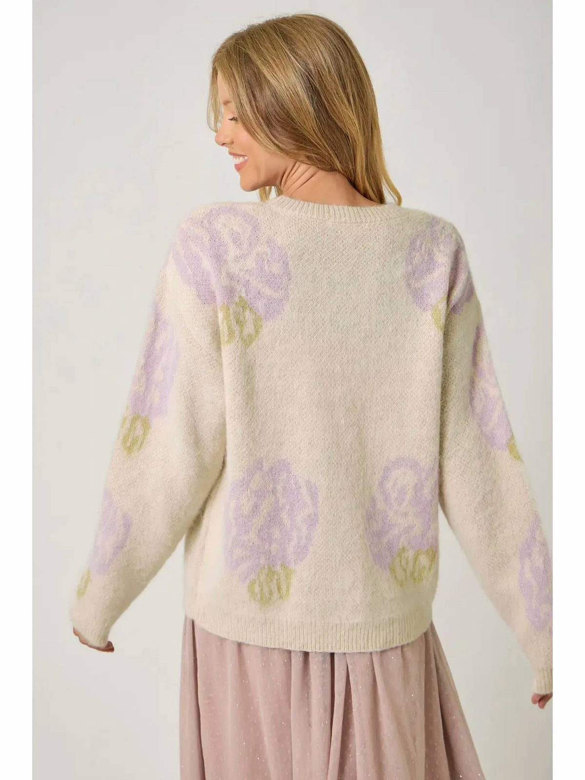 Mystree - Floral Pullover Sweater