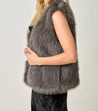 Mystree - Fur Sparkle Vest