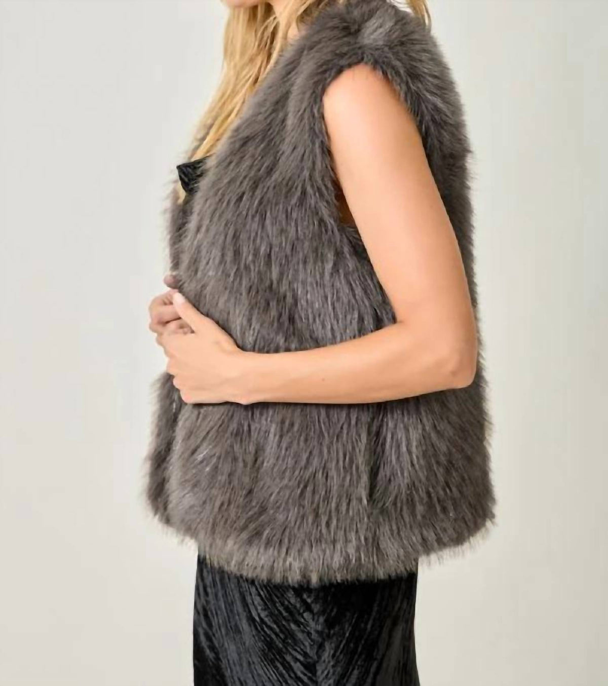 Mystree - Fur Sparkle Vest