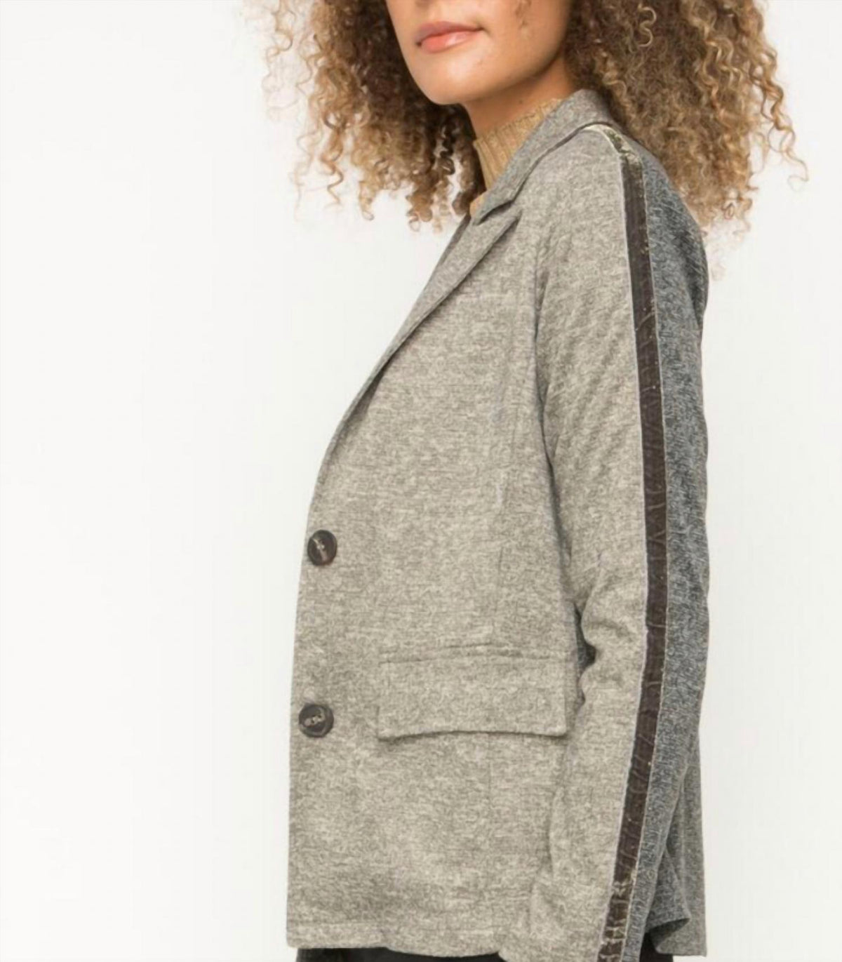 Mystree - Mixed Media Blazer