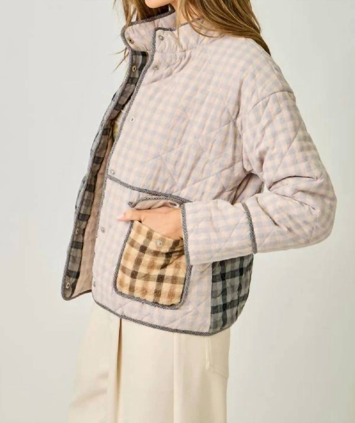 Mystree - Mixed Quilted Jacket