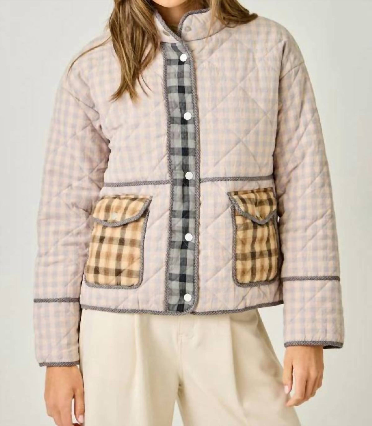 Mystree - Mixed Quilted Jacket