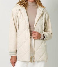 Mystree - Mixed Sleeve Puffer Jacket