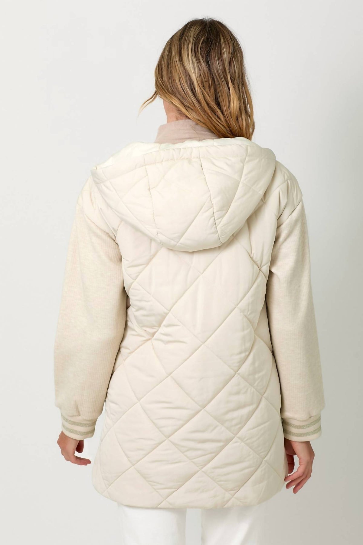 Mystree - Mixed Sleeve Puffer Jacket