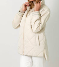 Mystree - Mixed Sleeve Puffer Jacket