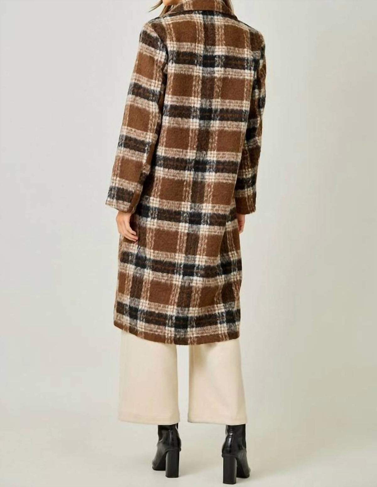 Mystree - Plaid Long Coat