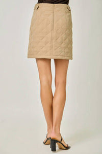Mystree - Quilted Mini Skirt