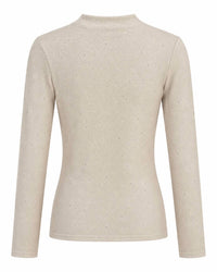 Mystree - Ruched Mock Neck Top