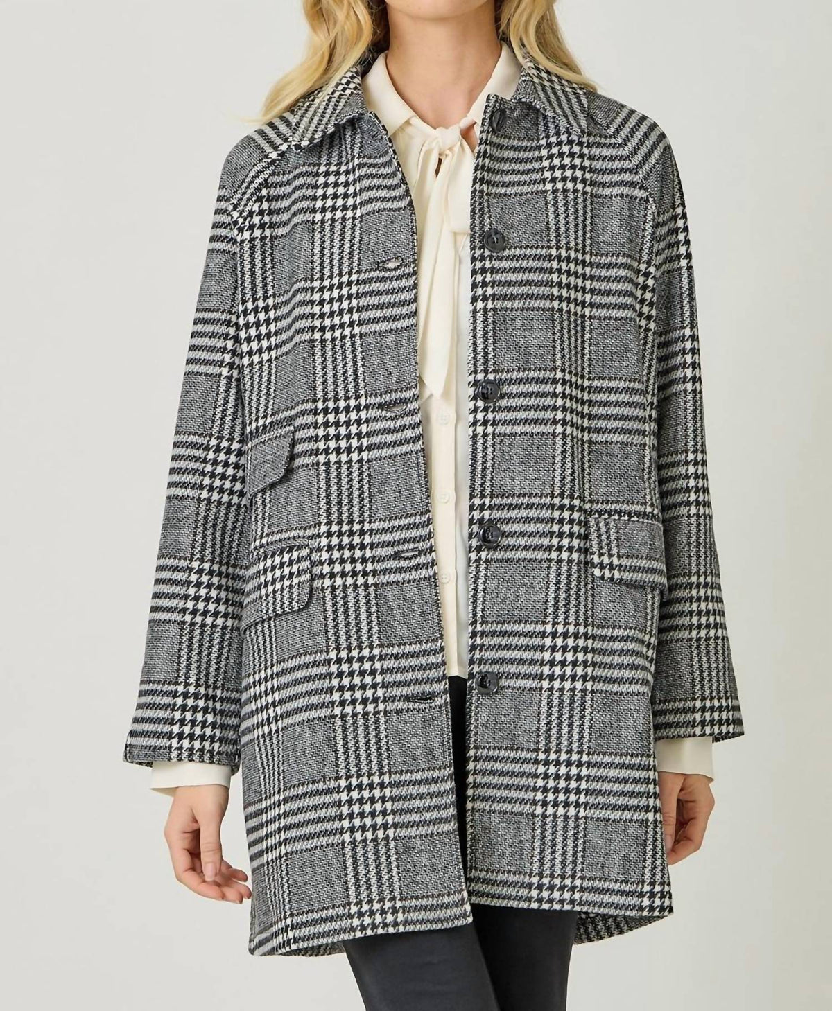 Mystree - Single Breasted Midi Coat