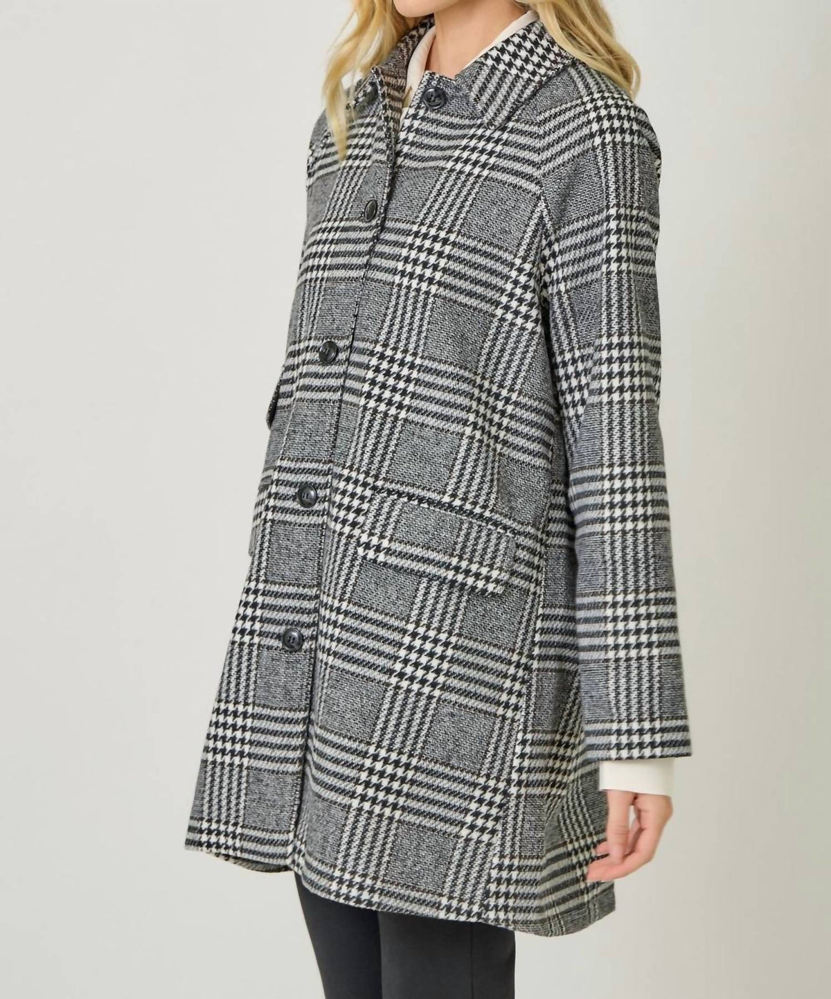 Mystree - Single Breasted Midi Coat