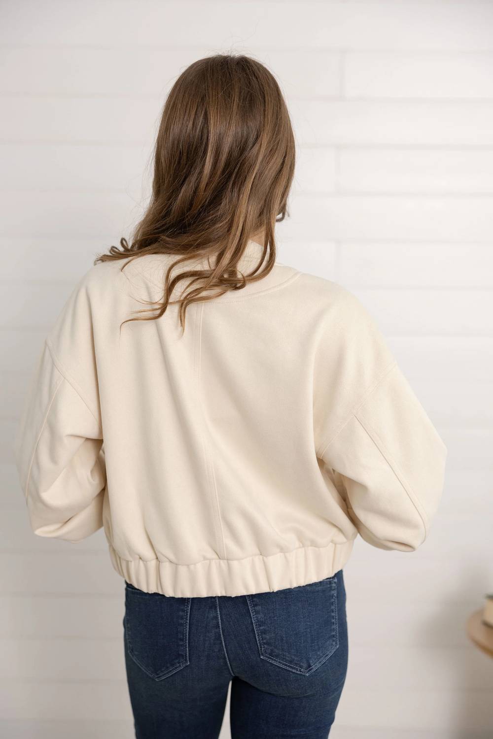 Mystree - Suede Bomber Jacket
