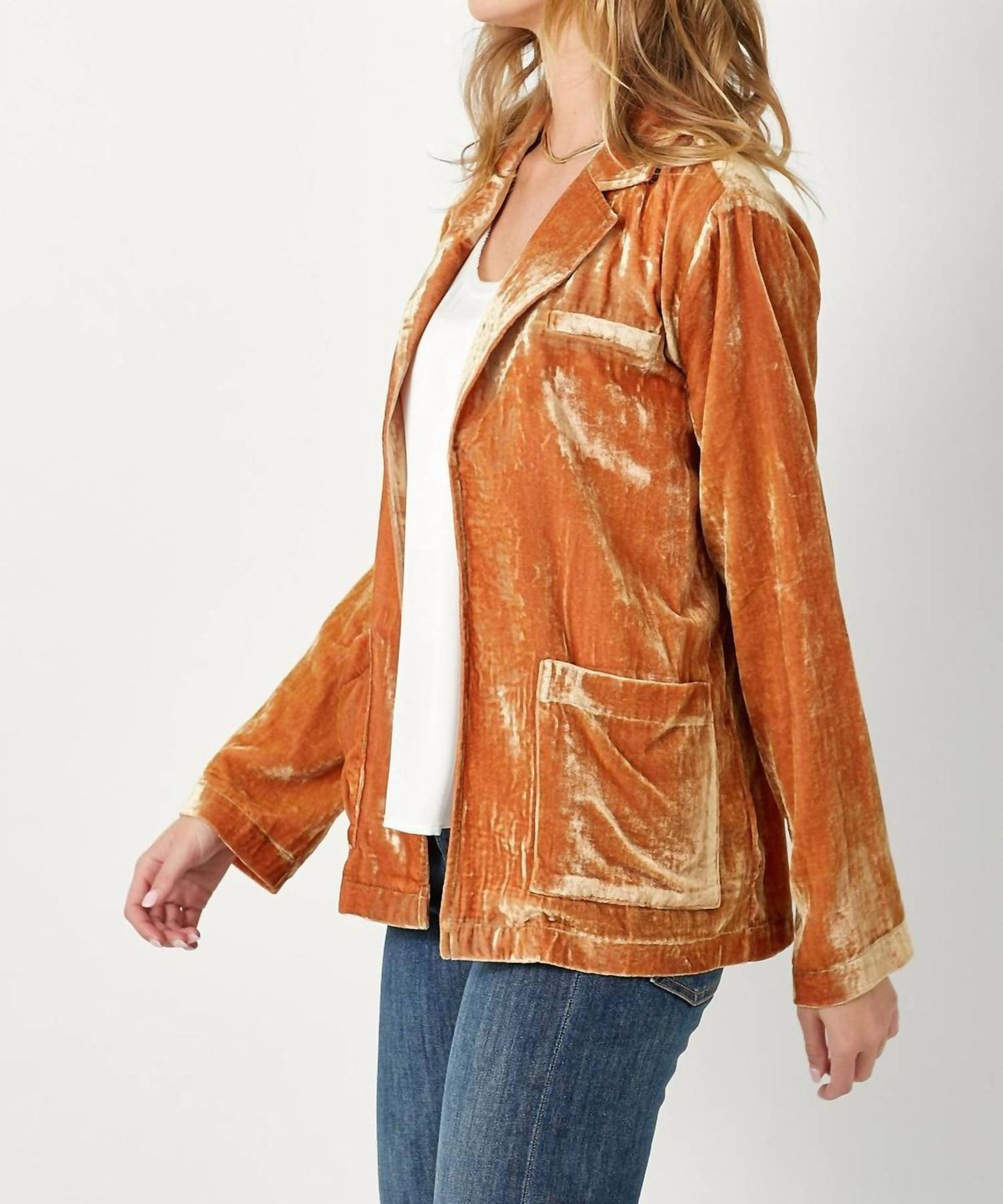 Mystree - Velvet Open Jacket