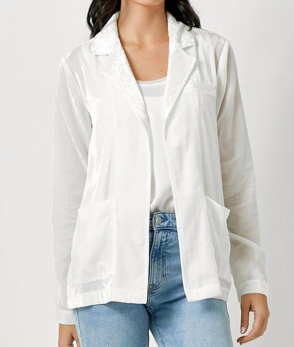 Mystree - Velvet Open Jacket