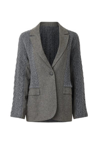 Naadam - Luxe Cable Hybrid Oversized Blazer