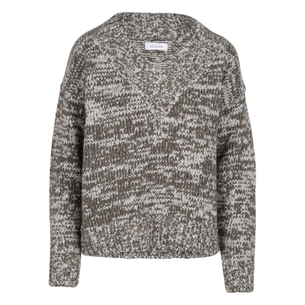 Naadam - Marled Lofty Oversized V Neck Sweater