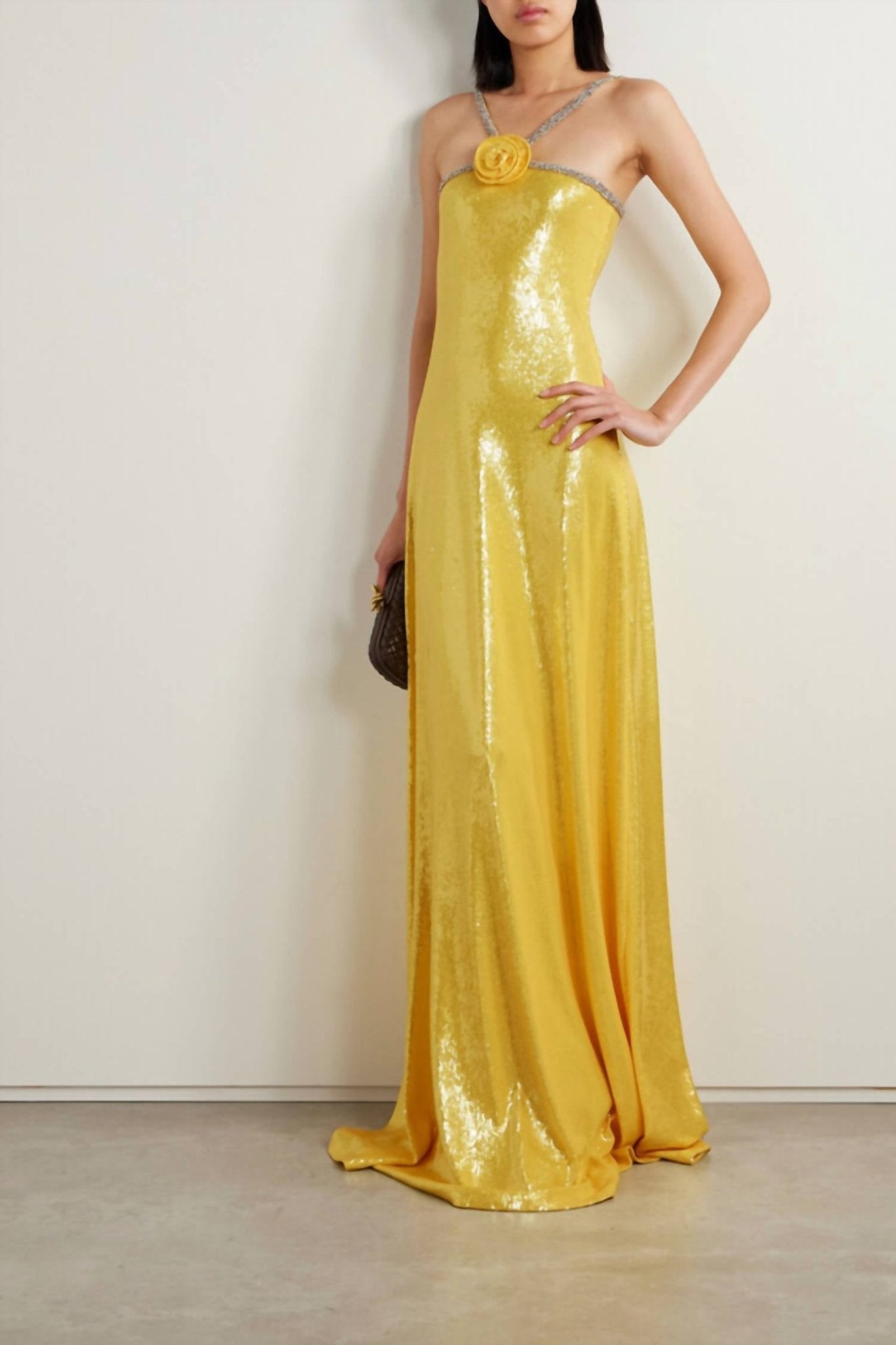 Naeem Khan - Appliquéd Crystal Sequined Tulle Gown - clothing - dresses - patterned
