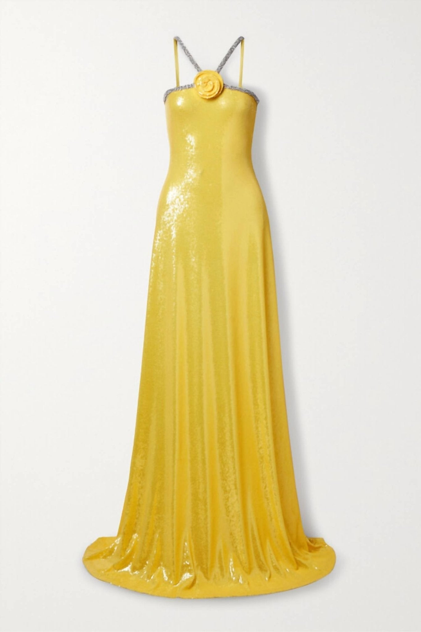 Naeem Khan - Appliquéd Crystal Sequined Tulle Gown - clothing - dresses - patterned