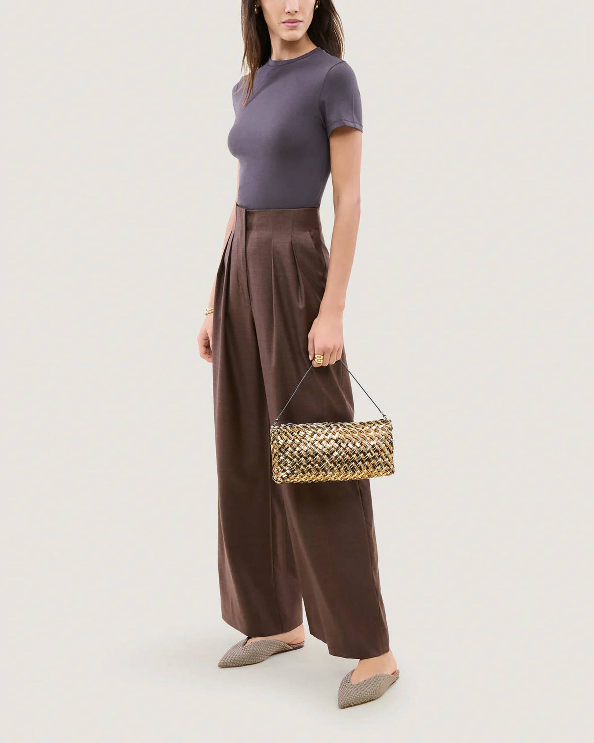 Naghedi - Gala Medium Clutch Metallic Bag