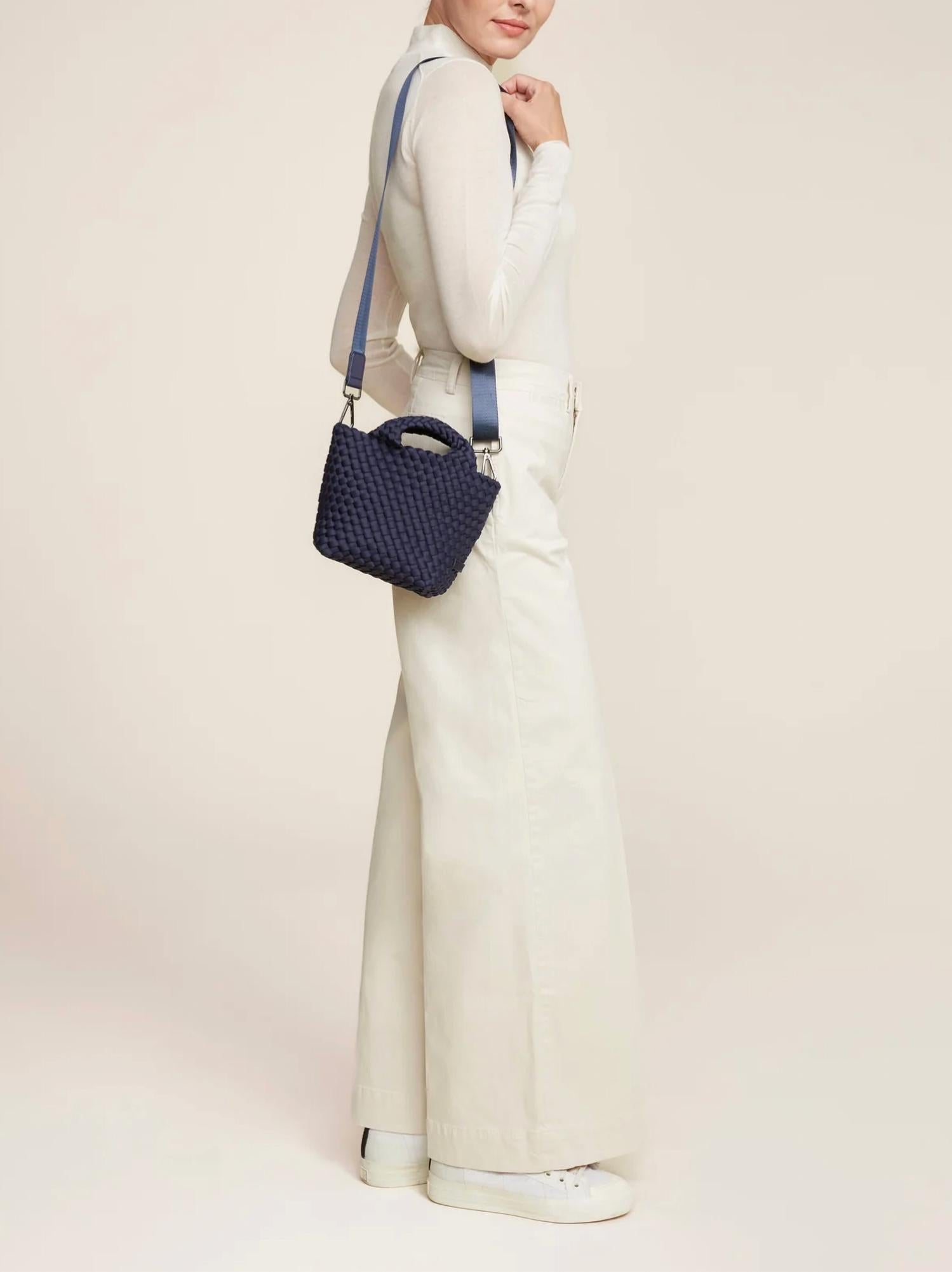 Naghedi - Women's St. Barths Petite Tote Bag - bags - blue - handbags