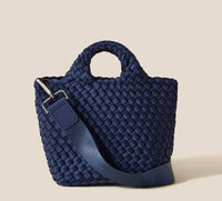 Naghedi - Women's St. Barths Petite Tote Bag - bags - blue - handbags