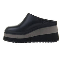 Naked Feet - Women's Coach Platform Clog - black - clogs - leather