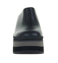 Naked Feet - Women's Coach Platform Clog - black - clogs - leather