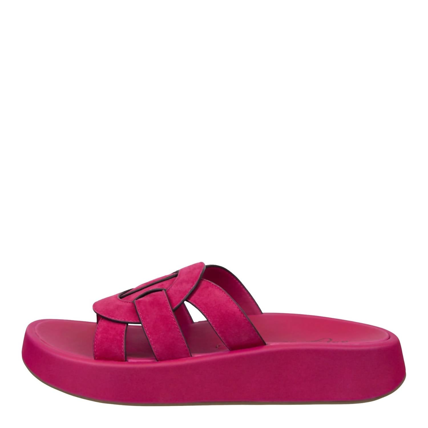 Naked Feet - Women's Market Platform Sandals - pink - sandals - shoes