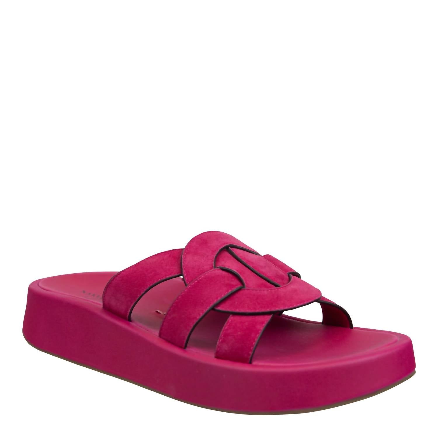 Naked Feet - Women's Market Platform Sandals - pink - sandals - shoes