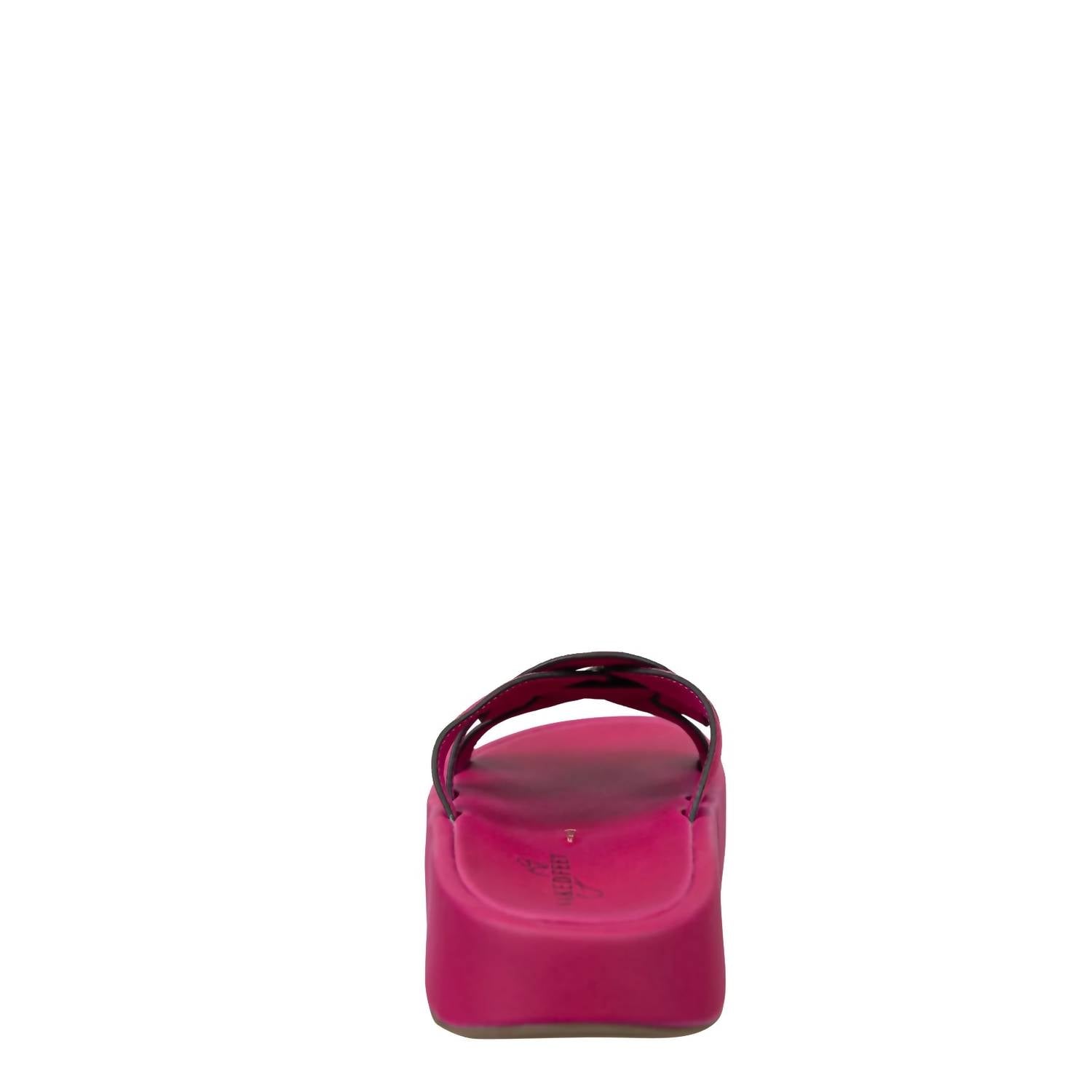 Naked Feet - Women's Market Platform Sandals - pink - sandals - shoes
