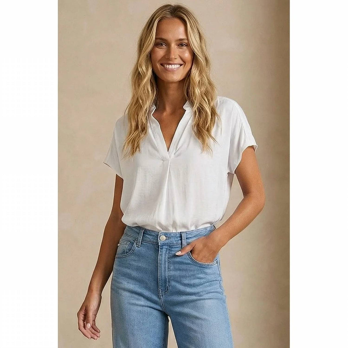 Naked Zebra - Drop Shoulder Regular Blouse
