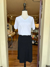 Nally & Millie - Women's Pull On Skirt - black - clothing - knee - length - skirts