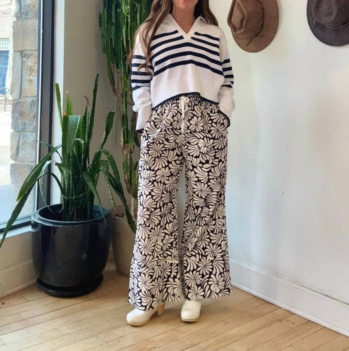 Nary - Big Hem Drawstring Pants