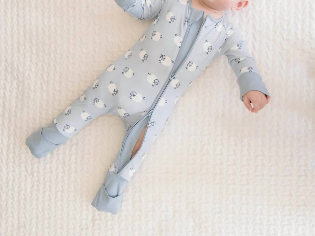 Nash + Nova - Kids Sheep Zip Romper