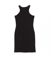 Nasty Gal - Contrast Stitch Racer Back Mini Dress - black - clothing - cotton