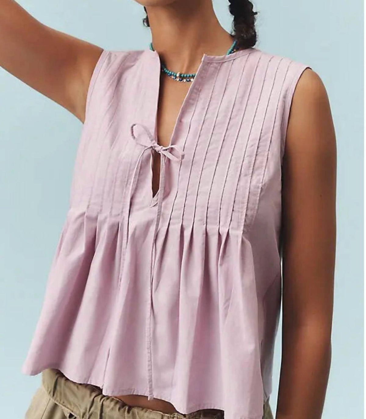 Nation Ltd - Ali Tie-front Sleeveless Top