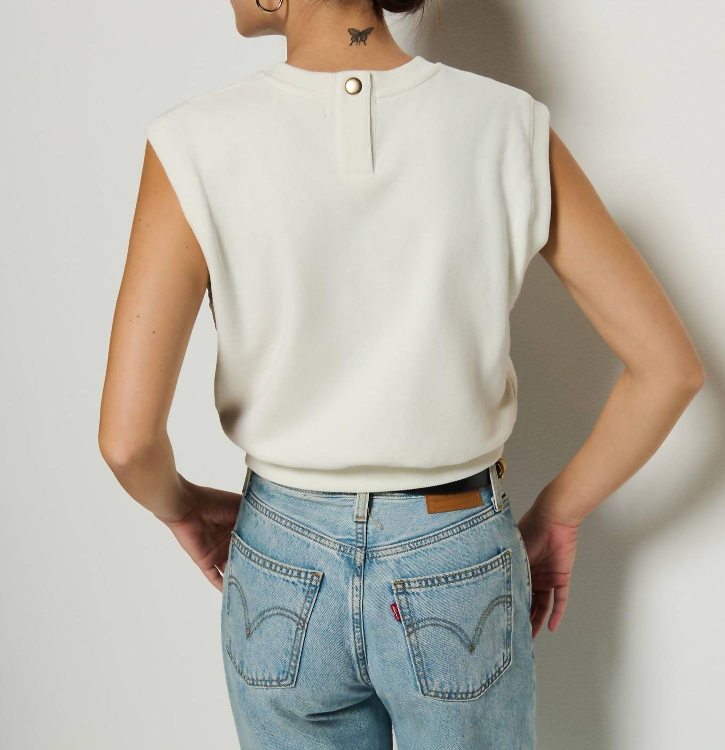 Nation Ltd - Billie Sleeveless Sweatshirt - blouses - clothing - cotton