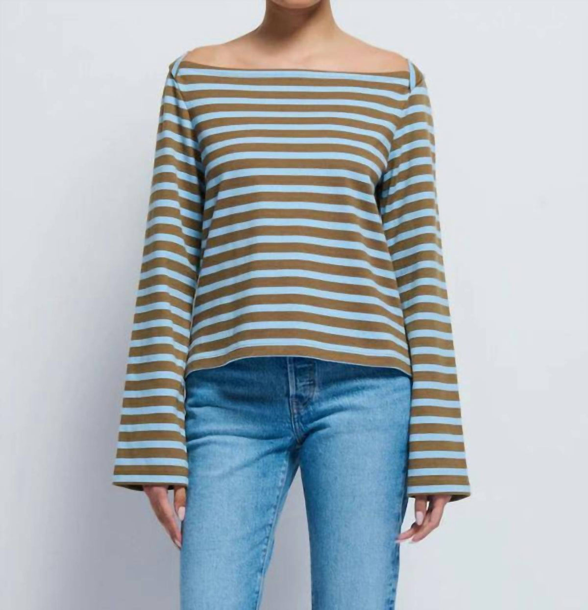 Nation Ltd - Bryce Boat Neck Stripe Top